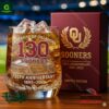 Oklahoma Sooners 130th Anniversary Whiskey Glass