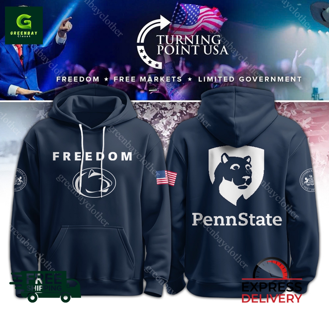 Penn State Campus Freedom Turning Point USA Hoodie Cap Penn State Campus Freedom Turning Point USA Hoodie Cap