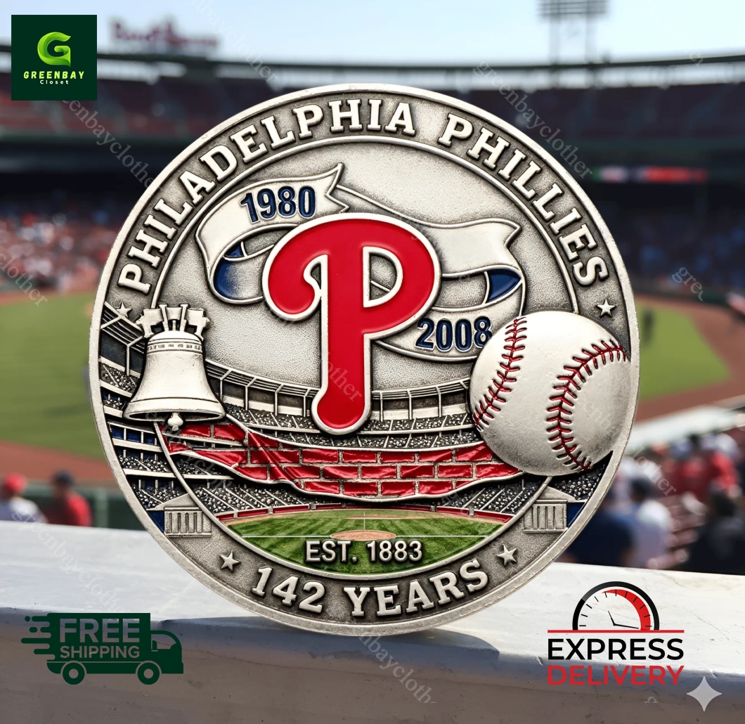Philadelphia Phillies 142nd Anniversary Commemorative Coin Philadelphia Phillies 142nd Anniversary Commemorative Coin