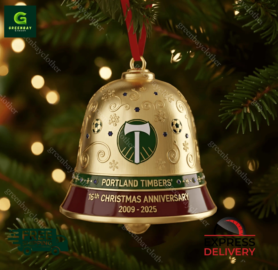 Portland Timbers 16th Anniversary Christmas Bell Ornament