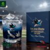 San Jose Sharks 35th Anniversary Whiskey Glass