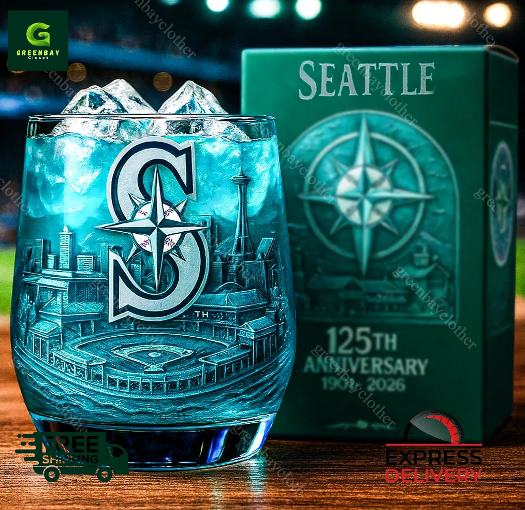 SEATTLE 125th Anniversary whiskey glass