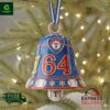 Texas Rangers 64th Anniversary Christmas Bell Ornament