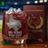 Texas State Bobcats 105th Anniversary Whiskey Glass