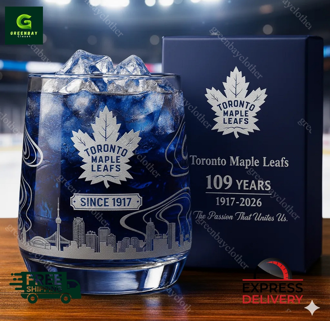 Toronto Maple Leafs 109th Anniversary Whiskey Glass