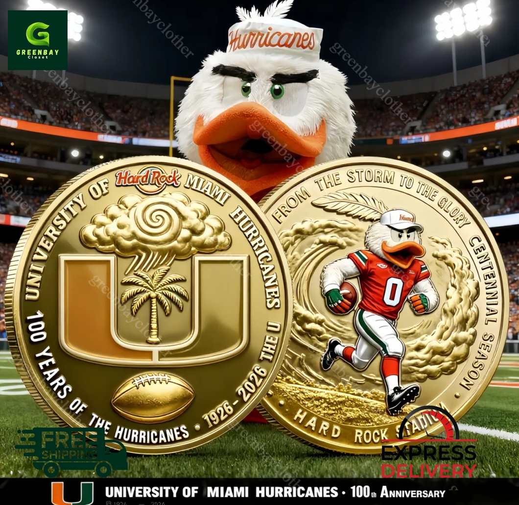 University Of Miami Hurricanes 100th Anniversary Commemorative Coin