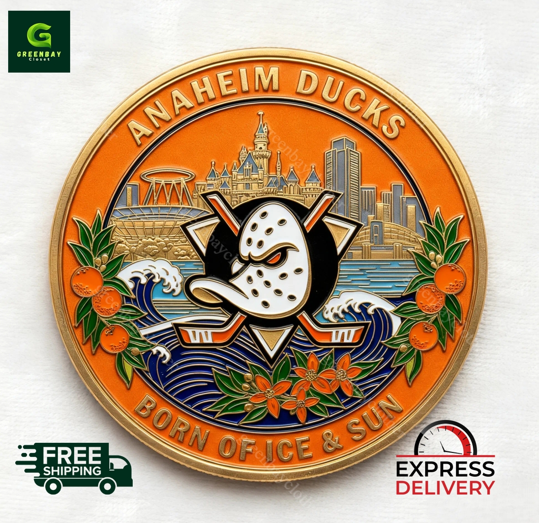 UTAH UTES Football 115th Anaheim Ducks 33rd Anniversary Commemorative Coin UTAH UTES Football 115th Anaheim Ducks 33rd Anniversary Commemorative Coin
