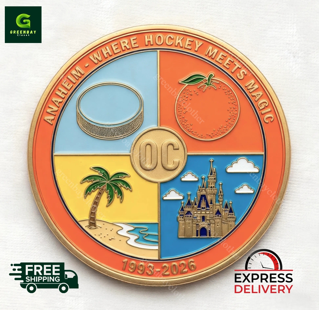 UTAH UTES Football 115th Anaheim Ducks 33rd Anniversary Commemorative Coin