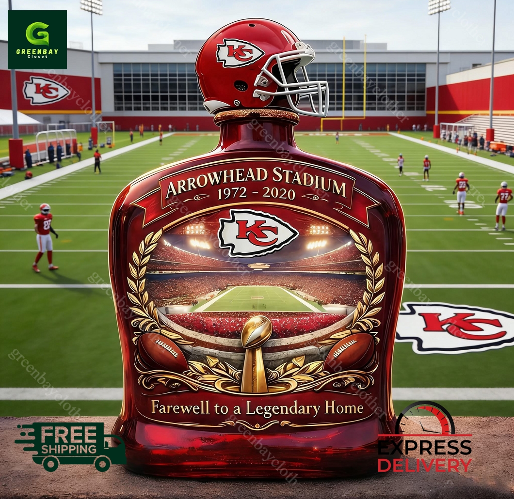 Arrowhead Stadium Farewell to a Legendary Home Whiskey Bottle