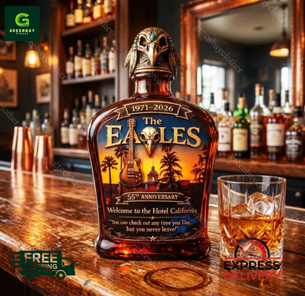 Hotel California The Eagles 1971-2026 55th Anniversary Whisky Bottle
