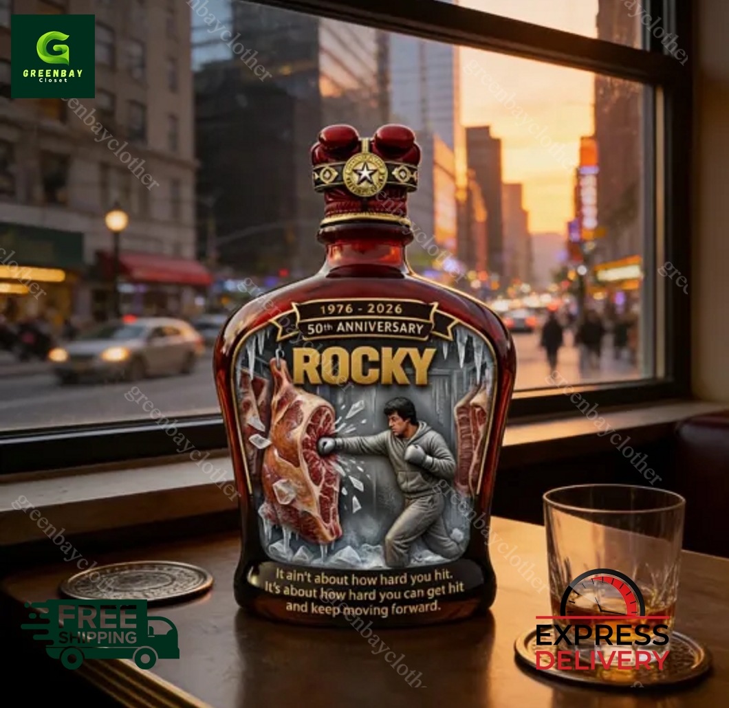 Rocky 1976-2026 50th Anniversary Whisky Bottle