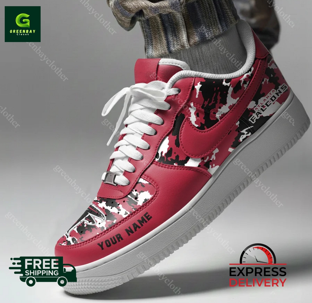 Atlanta Falcons Personalized Camo Collection Air Force 1 Shoes