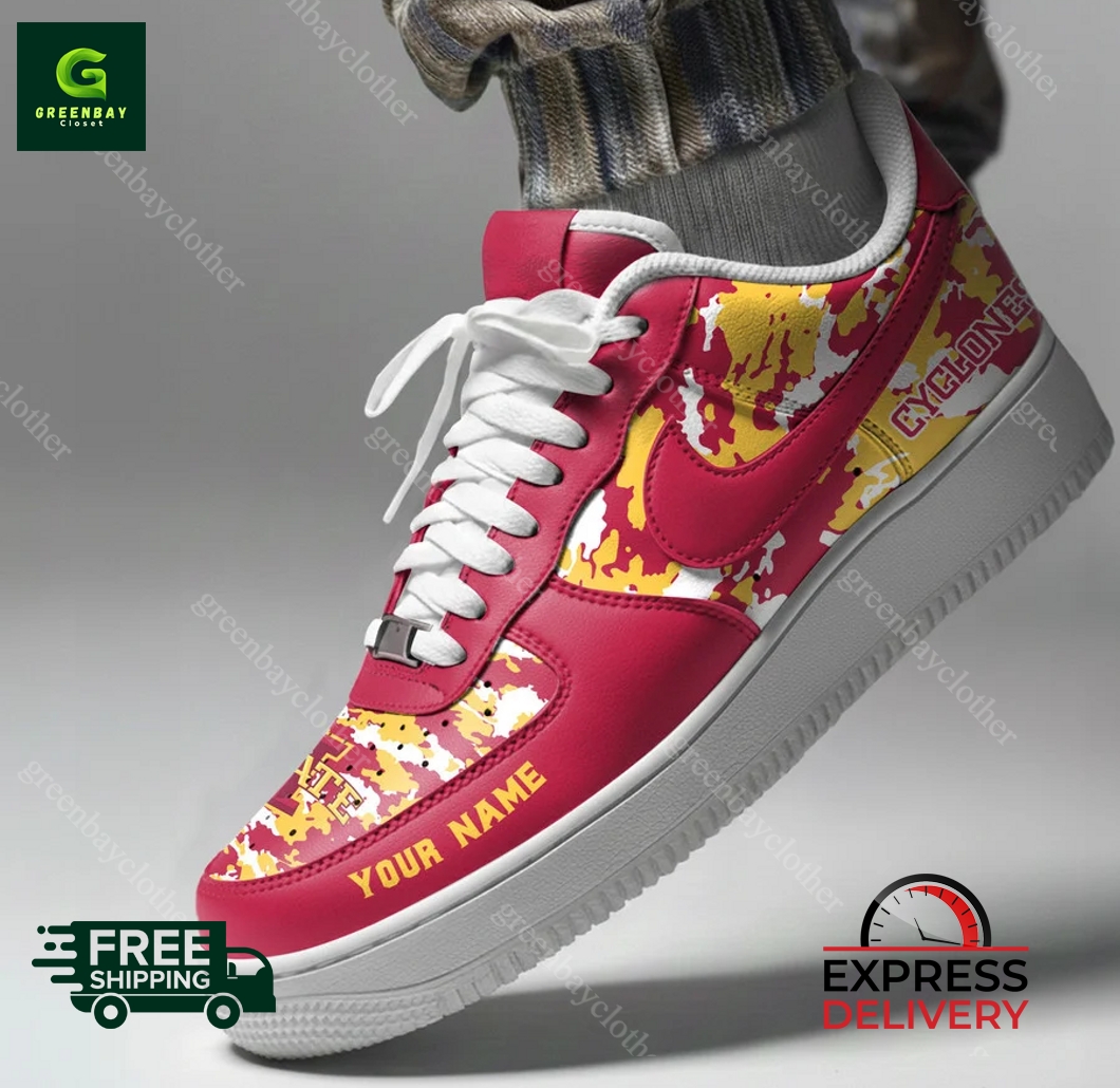 Iowa State Cyclones Personalized Camo Collection Air Force 1 Shoes