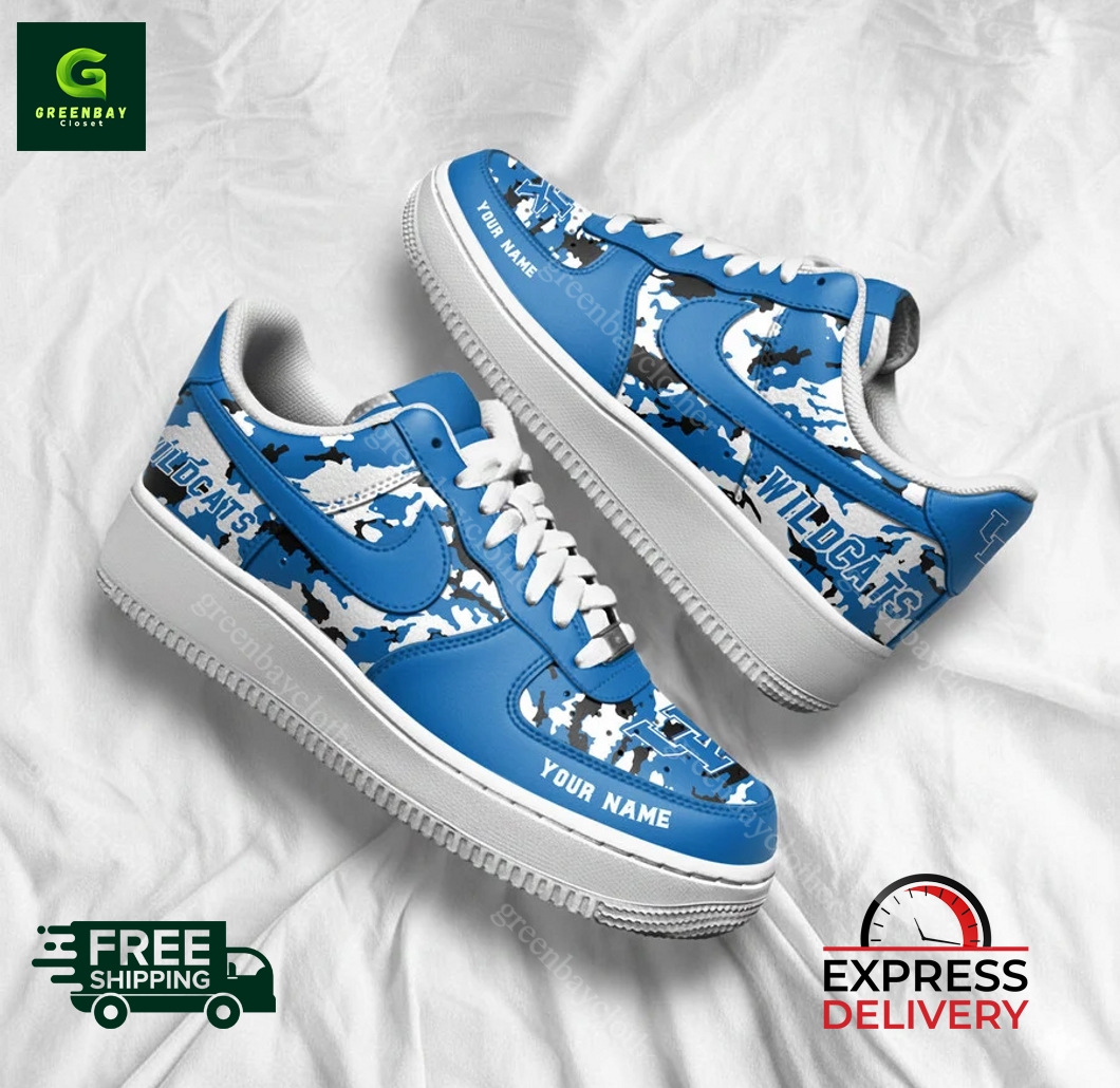 Kentucky Wildcats Personalized Camo Collection Air Force 1 Shoes