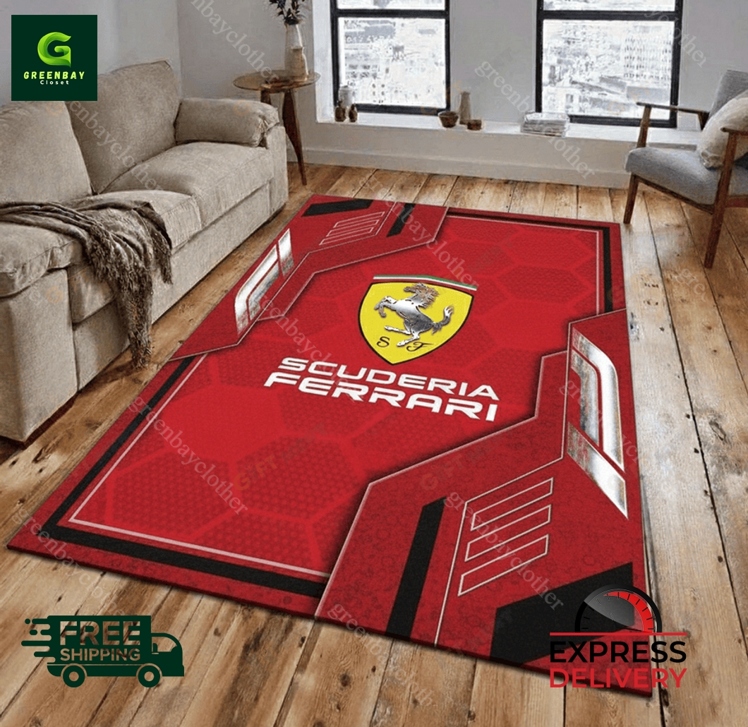 Scuderia Ferrari Inspired Formula Rug