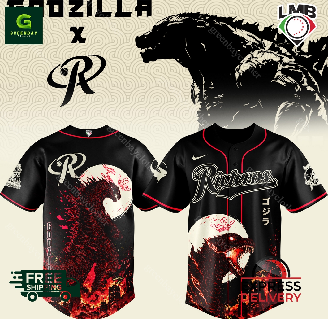 Aguascalientes Rieleros Godzilla Minus Zero Baseball Jersey