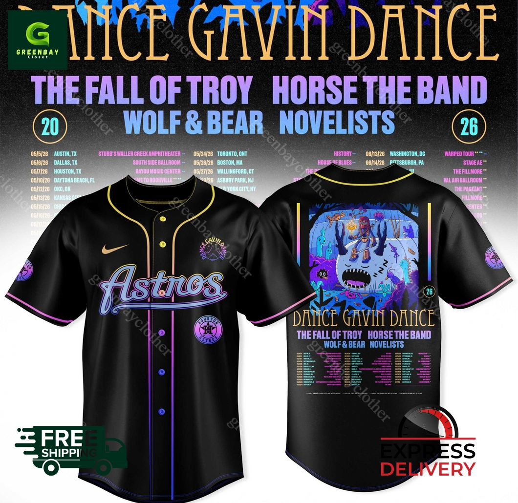 Dance Gavin Dance 2026 Tour Baseball Jersey