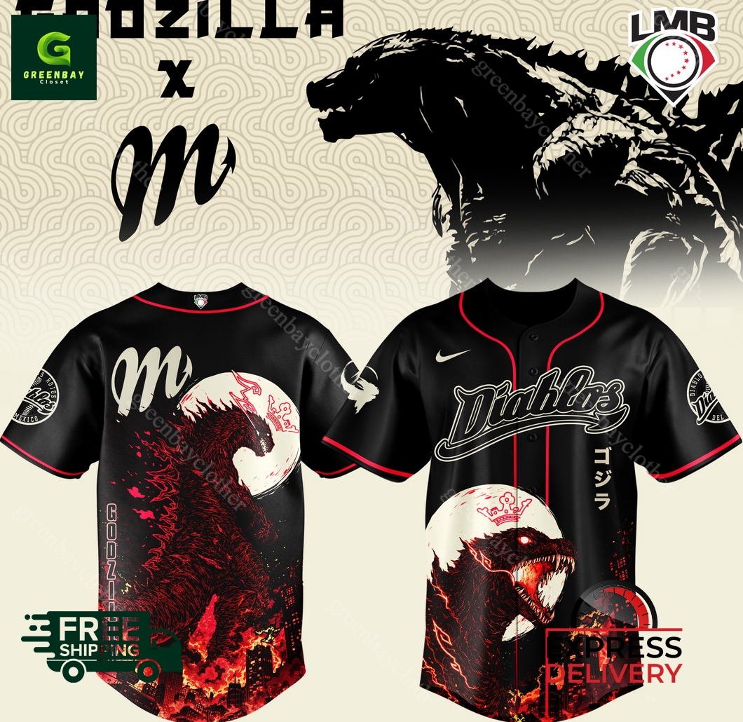 Diablos Godzilla Minus Zero Baseball Jersey