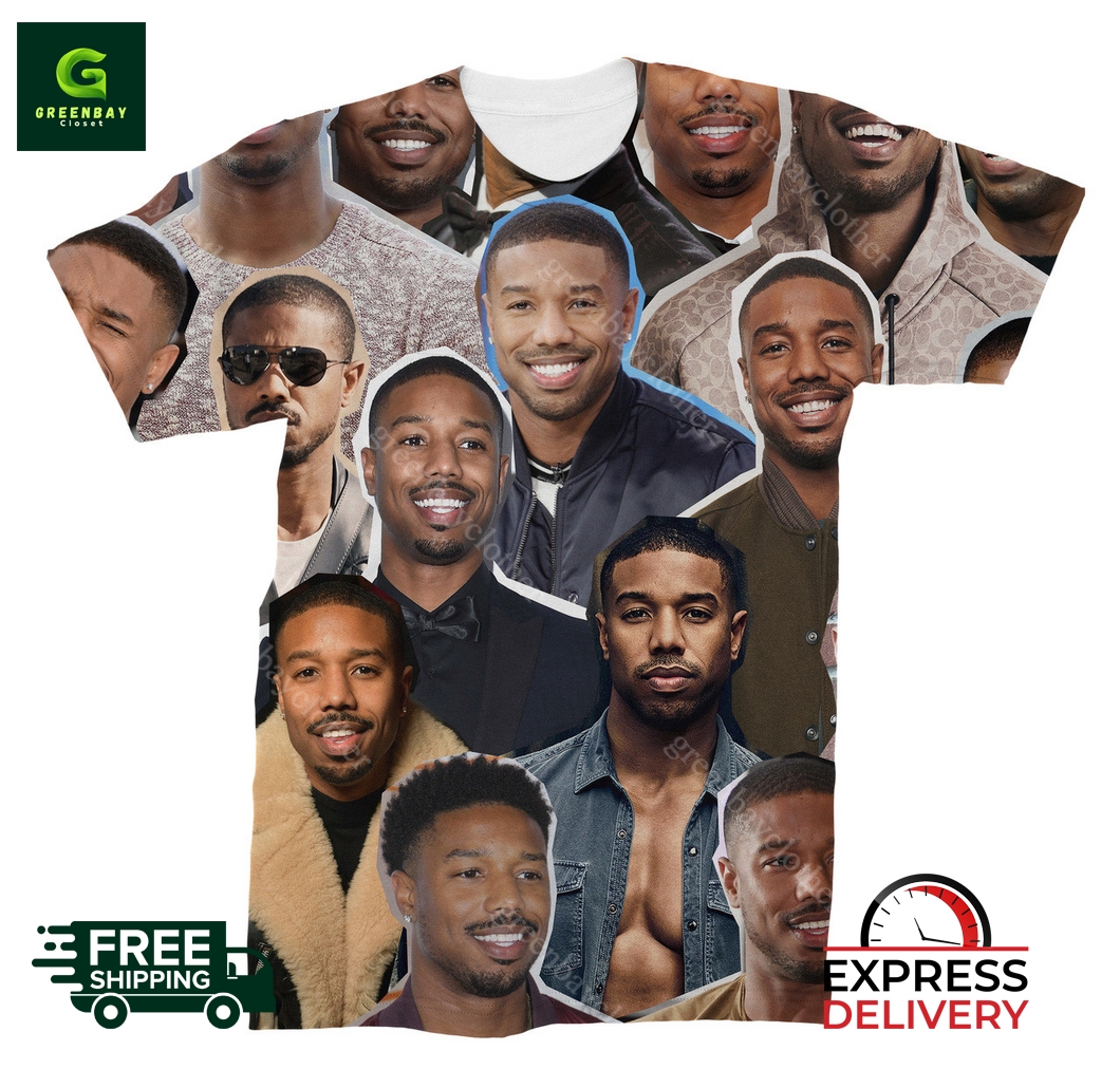 Michael B. Jordan Photo Collage 3D Shirt