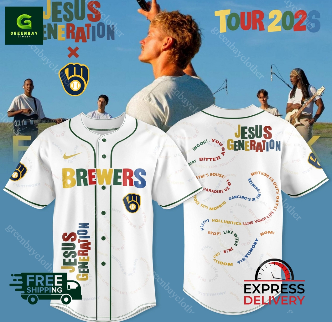 Milwaukee Brewers Forrest Frank The Jesus Generation Tour Baseball Jersey