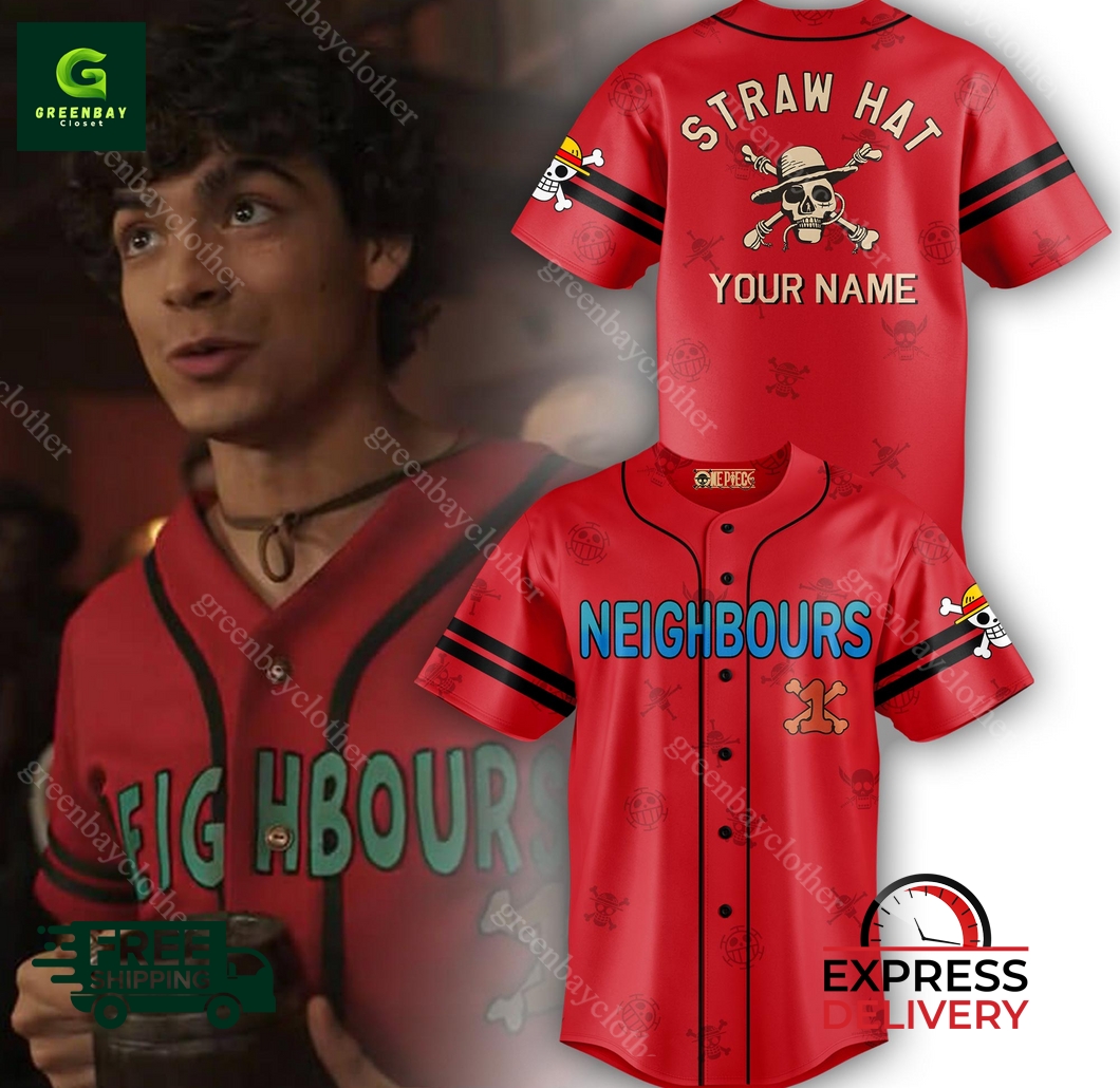 One Piece Luffy Neighbours Straw Hat 2026 Baseball Jersey