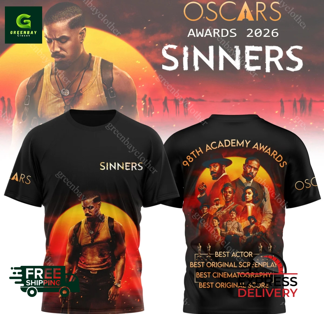 Sinners 98th Academy Aawards Best Actor 3D shirt