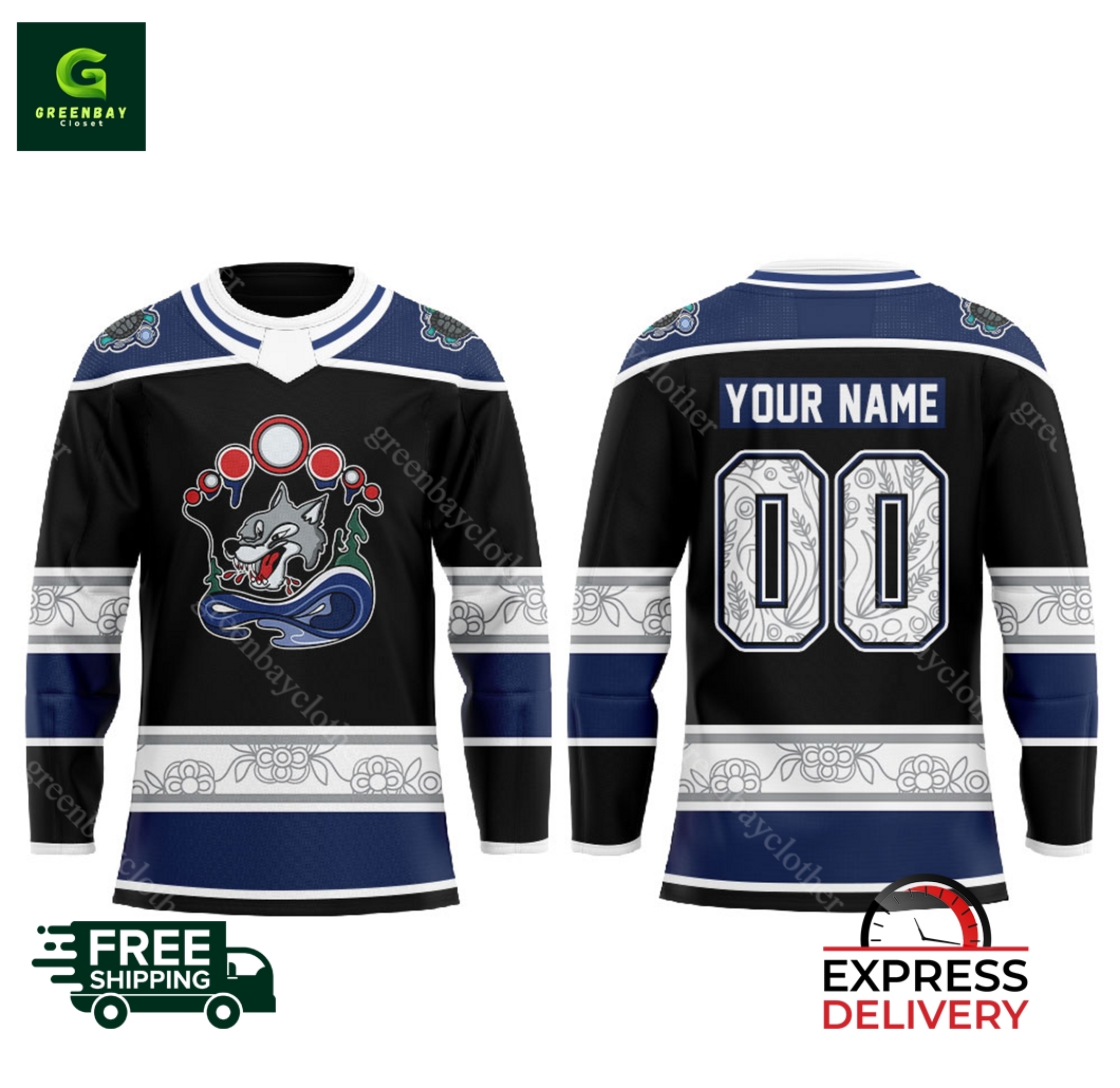 Sudbury Wolves Our 25 26 Indigenous Hockey Jersey