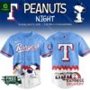 Texas Rangers Peanuts Night 2026 Baseball Jersey